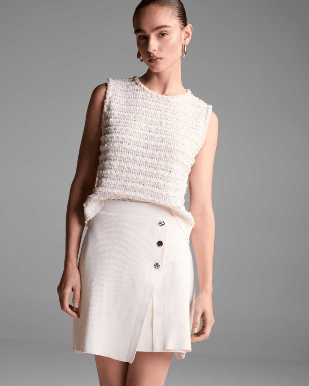 Colete Chelsea Off White - Maria Pavan