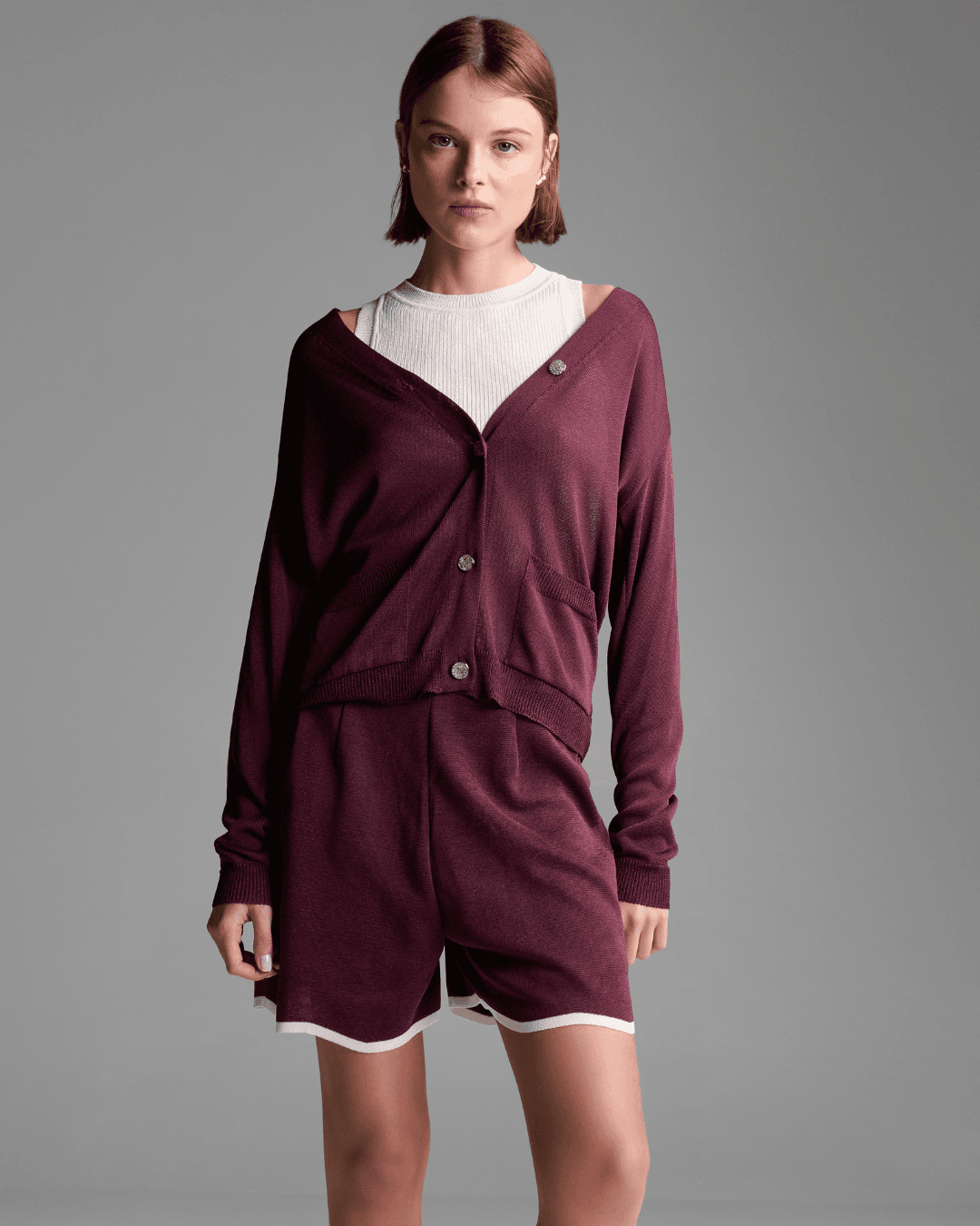 Cardigan Susan Vermelho - Maria Pavan