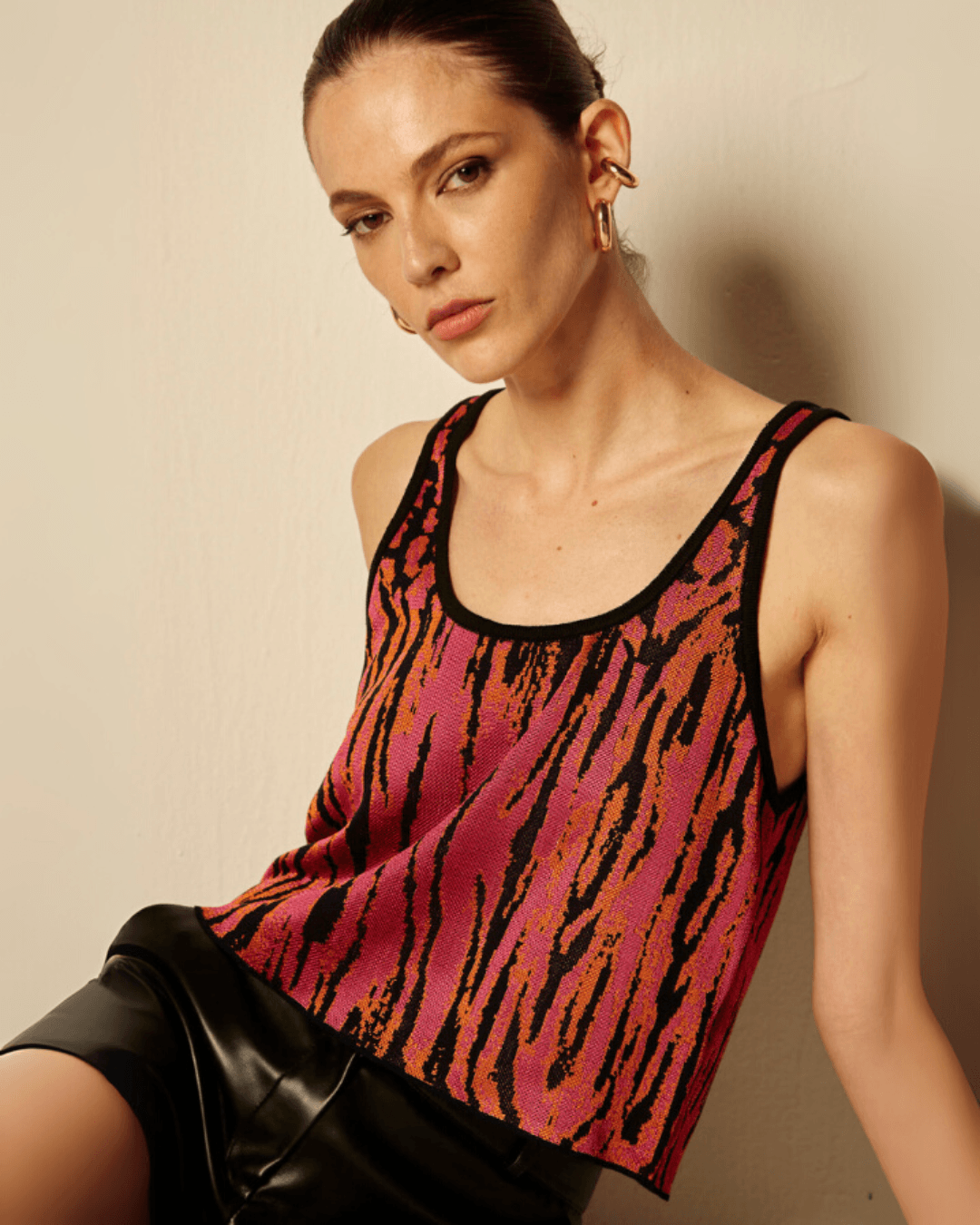 Blusa Top Flora Jacquard - Maria Pavan