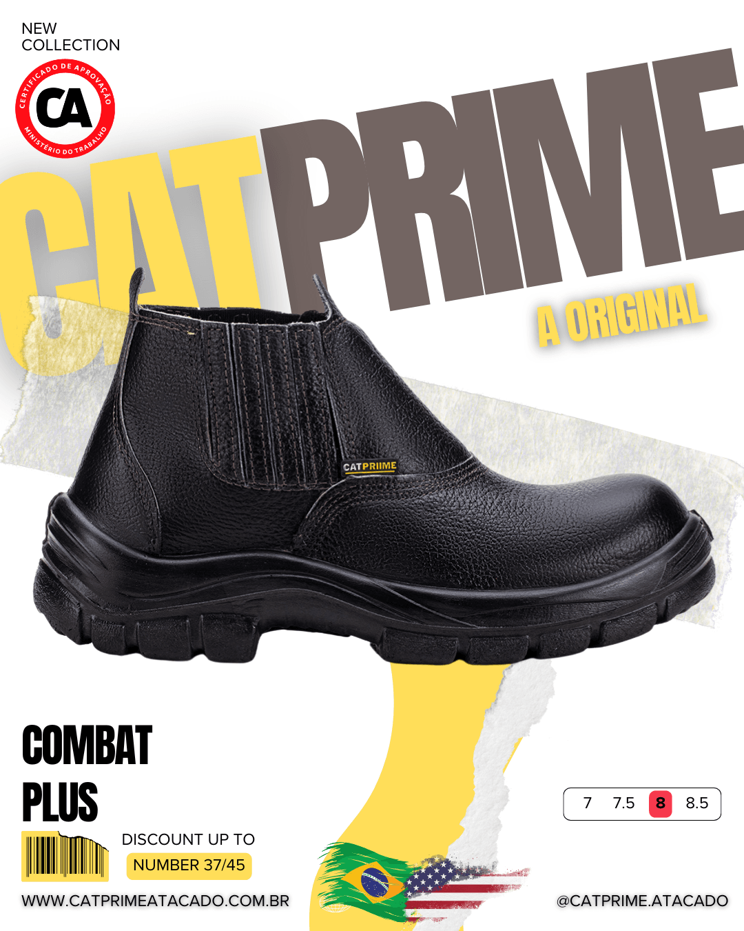 COMBAT PLUS PRETO - 0022 - CATPRIME