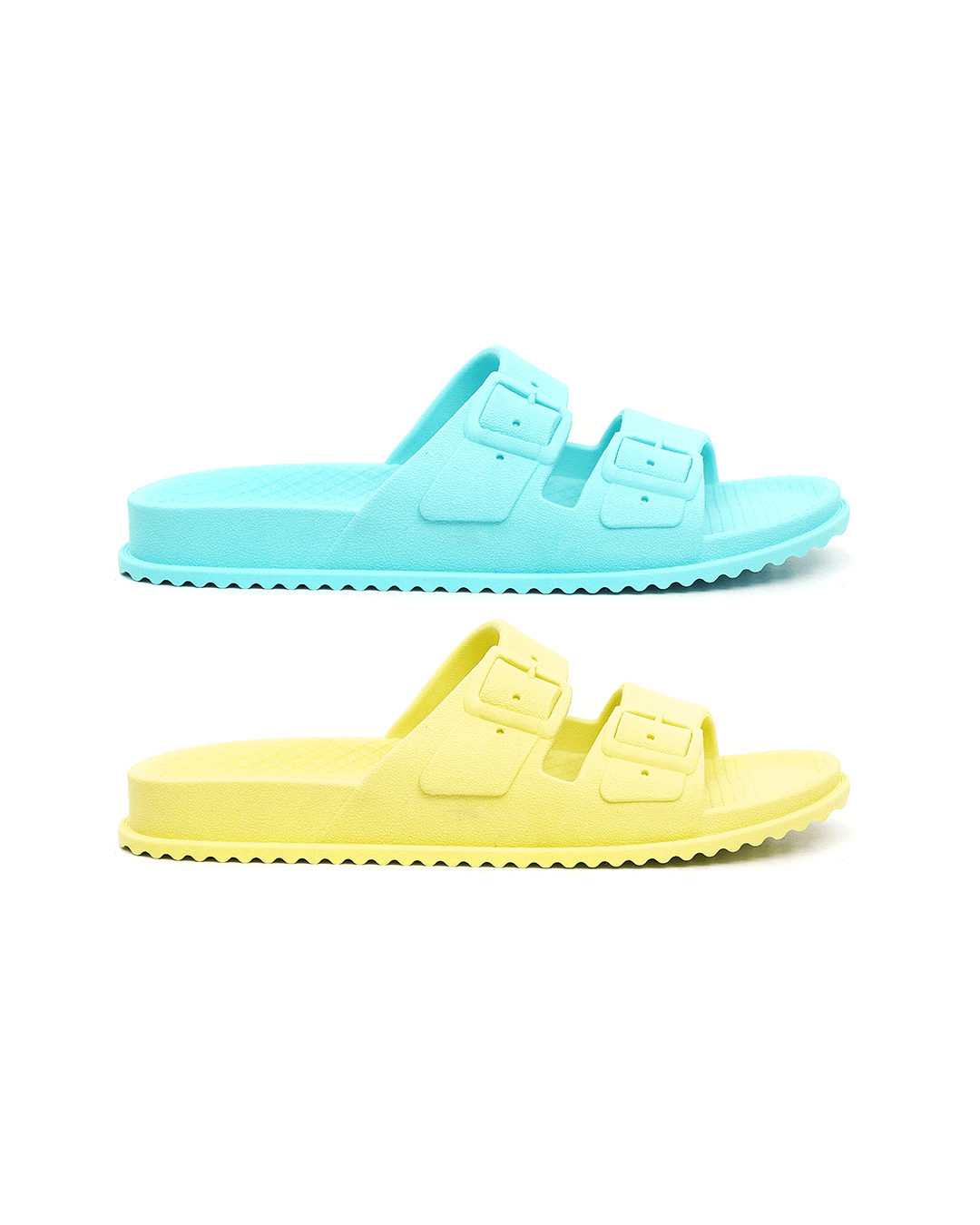 Kit 2 Pares Chinelo Birken Feminino Azul + Am... - Malta Shoes