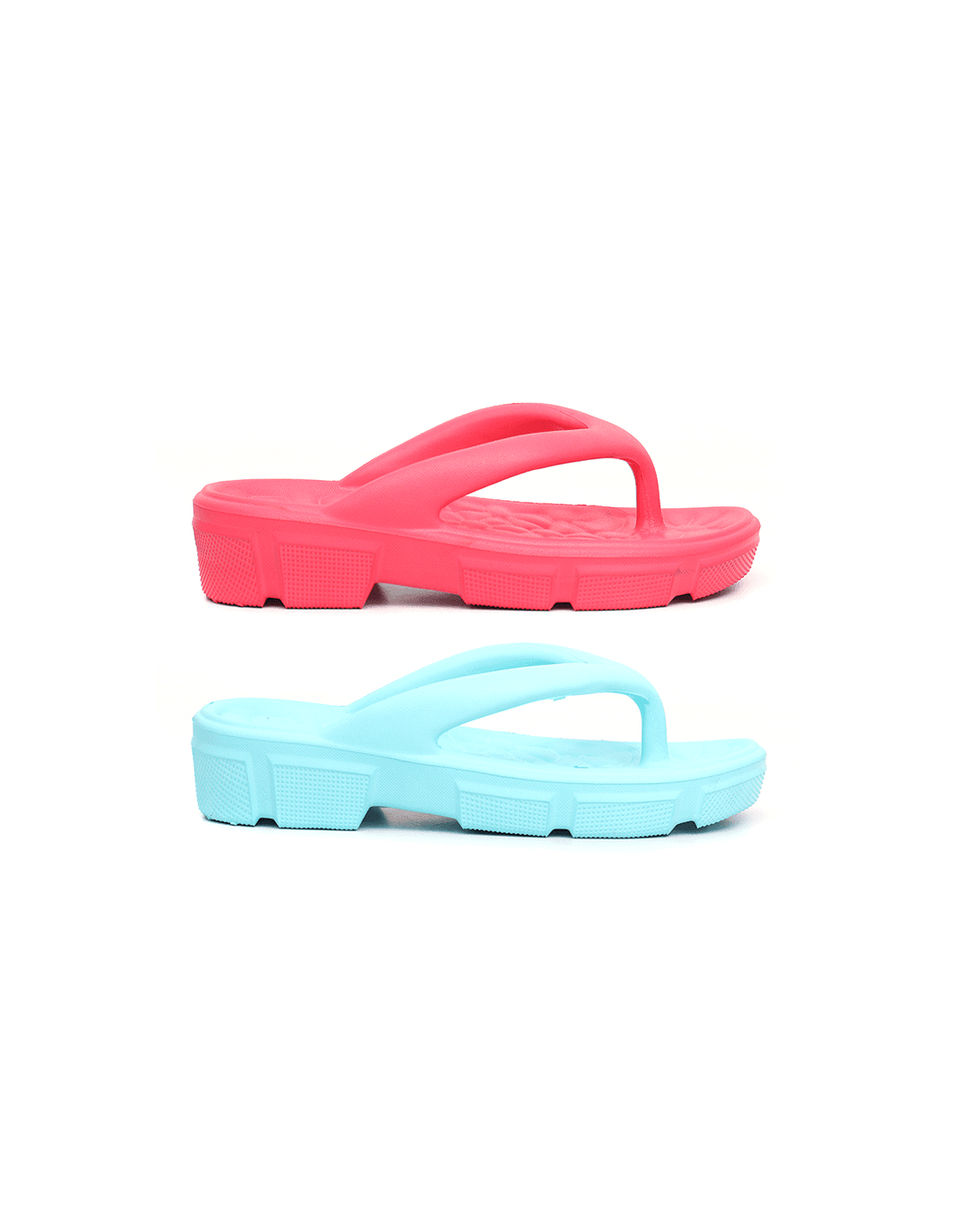 Kit 2 Tamancos Puff Feminino Pink e Azul - Malta Shoes