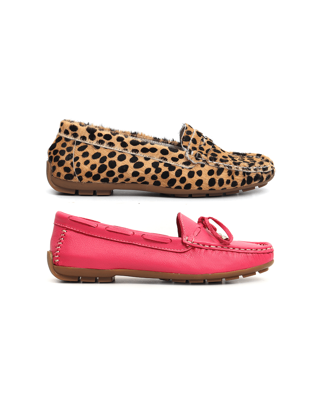 Kit 2 Mocassins Casual Feminino Em Couro Pink... - Malta Shoes