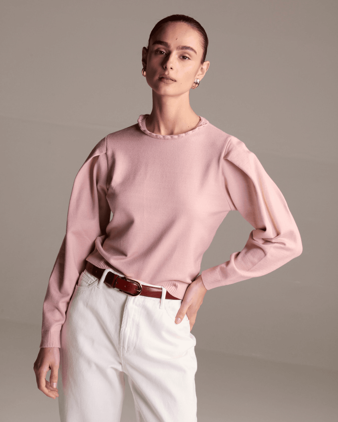 Blusa Gola Crochet Duda Rosa - Maria Pavan