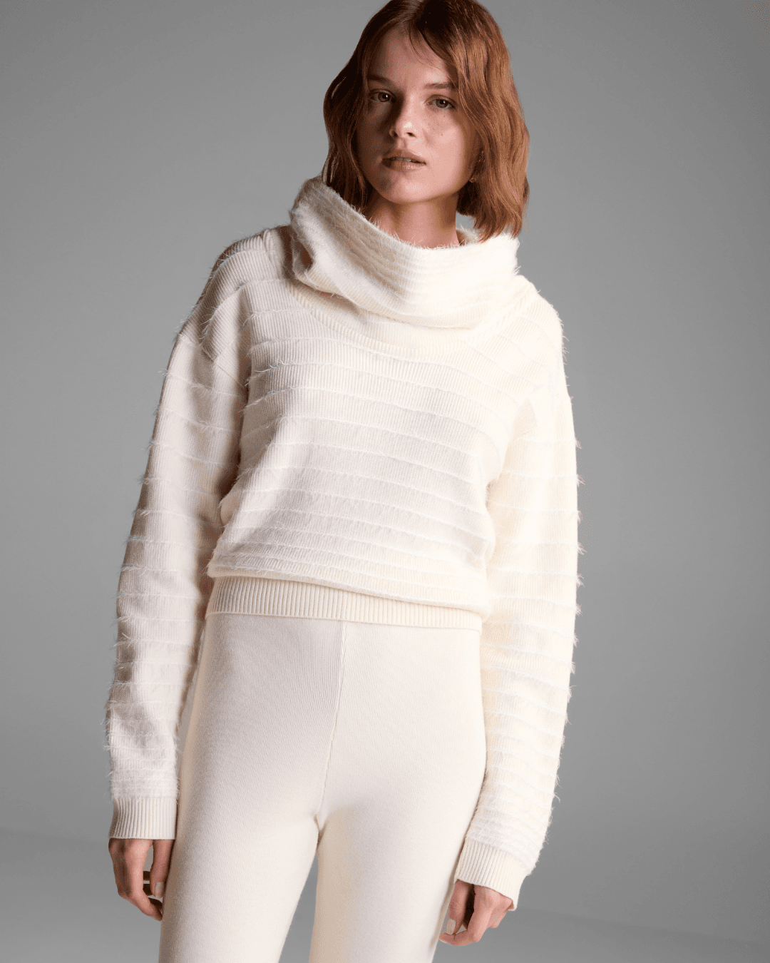 Pull Met Linhas Off White - Maria Pavan
