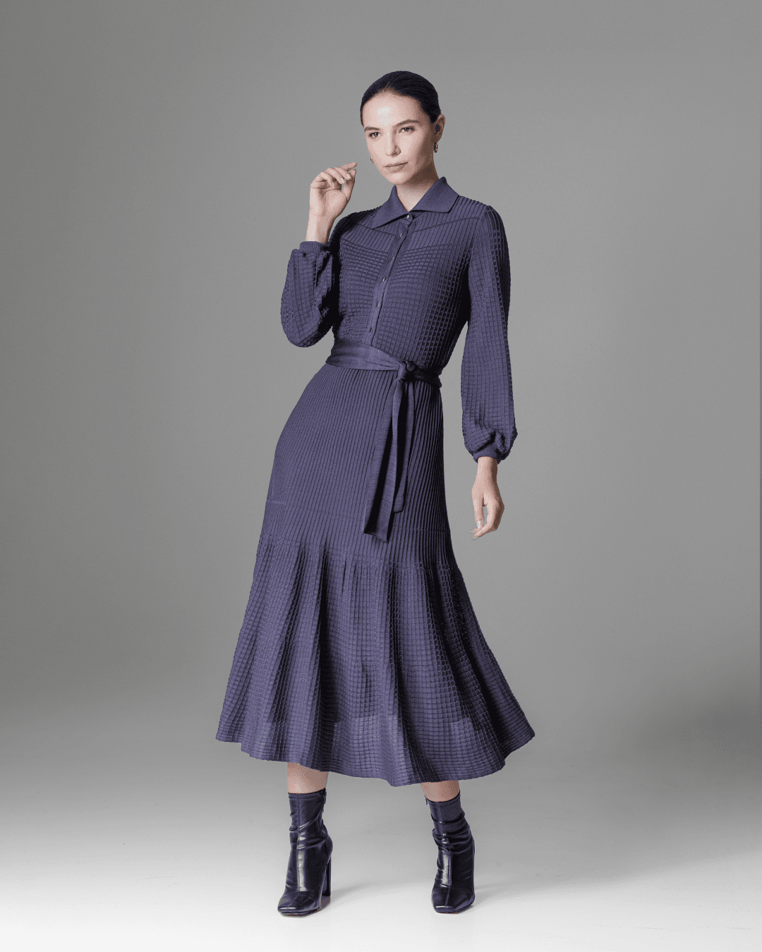 Vestido Doroty Azul Marinho - Maria Pavan