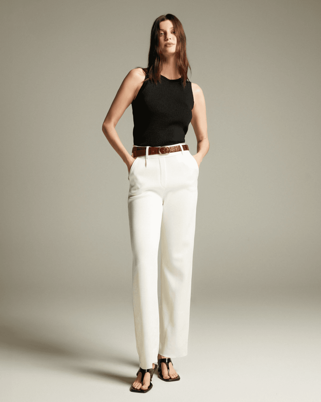 Calça Aland Preta- - Maria Pavan
