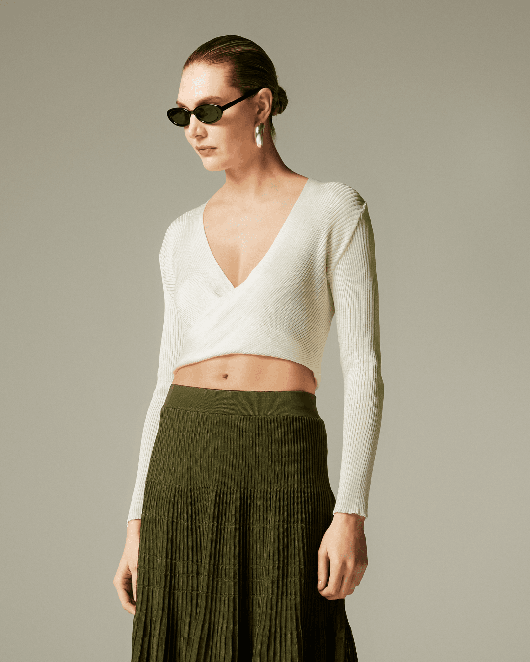 Blusa Aland Off White- - Maria Pavan