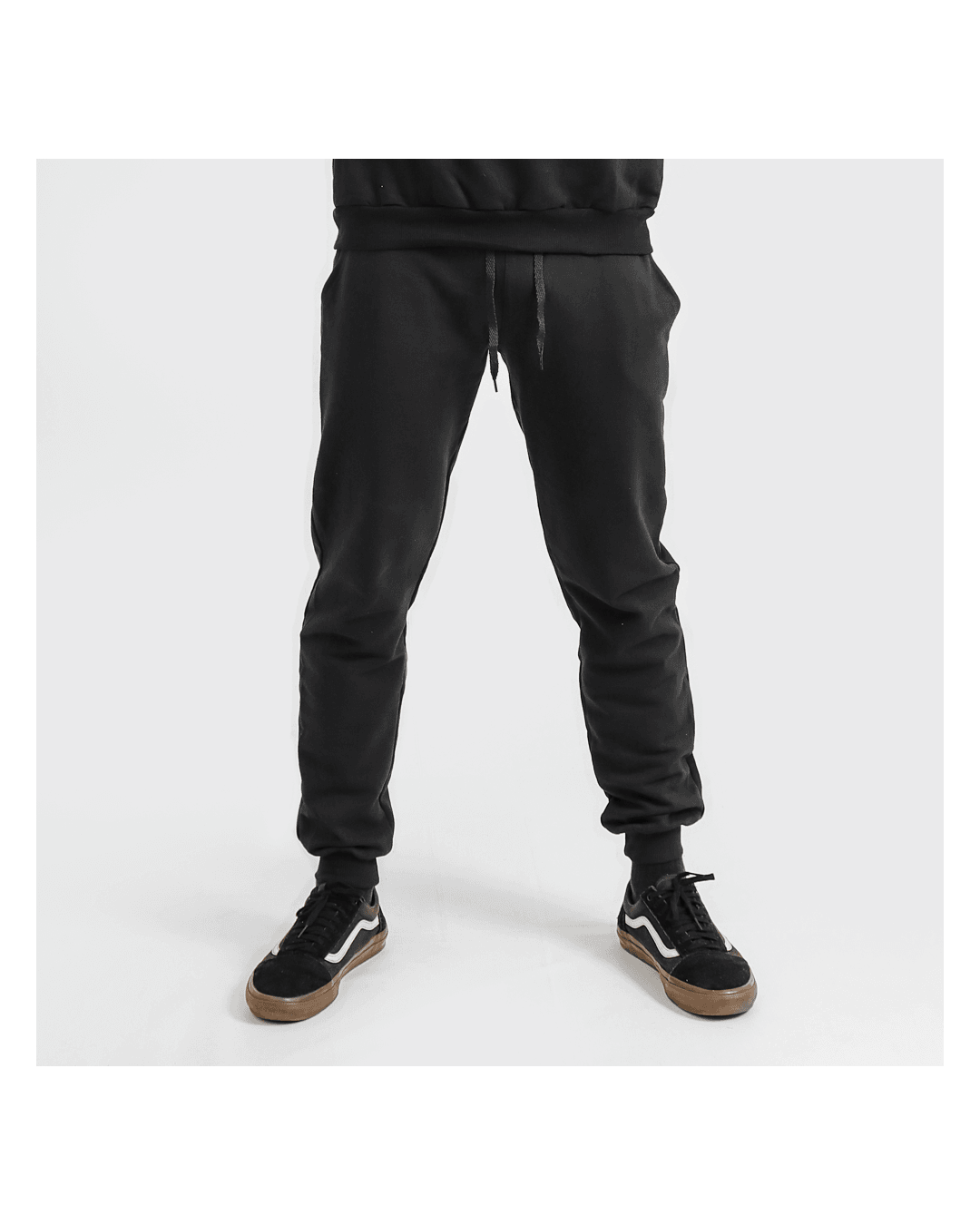 Calça Moletom Masculina Preta Lisa - Techmalhas