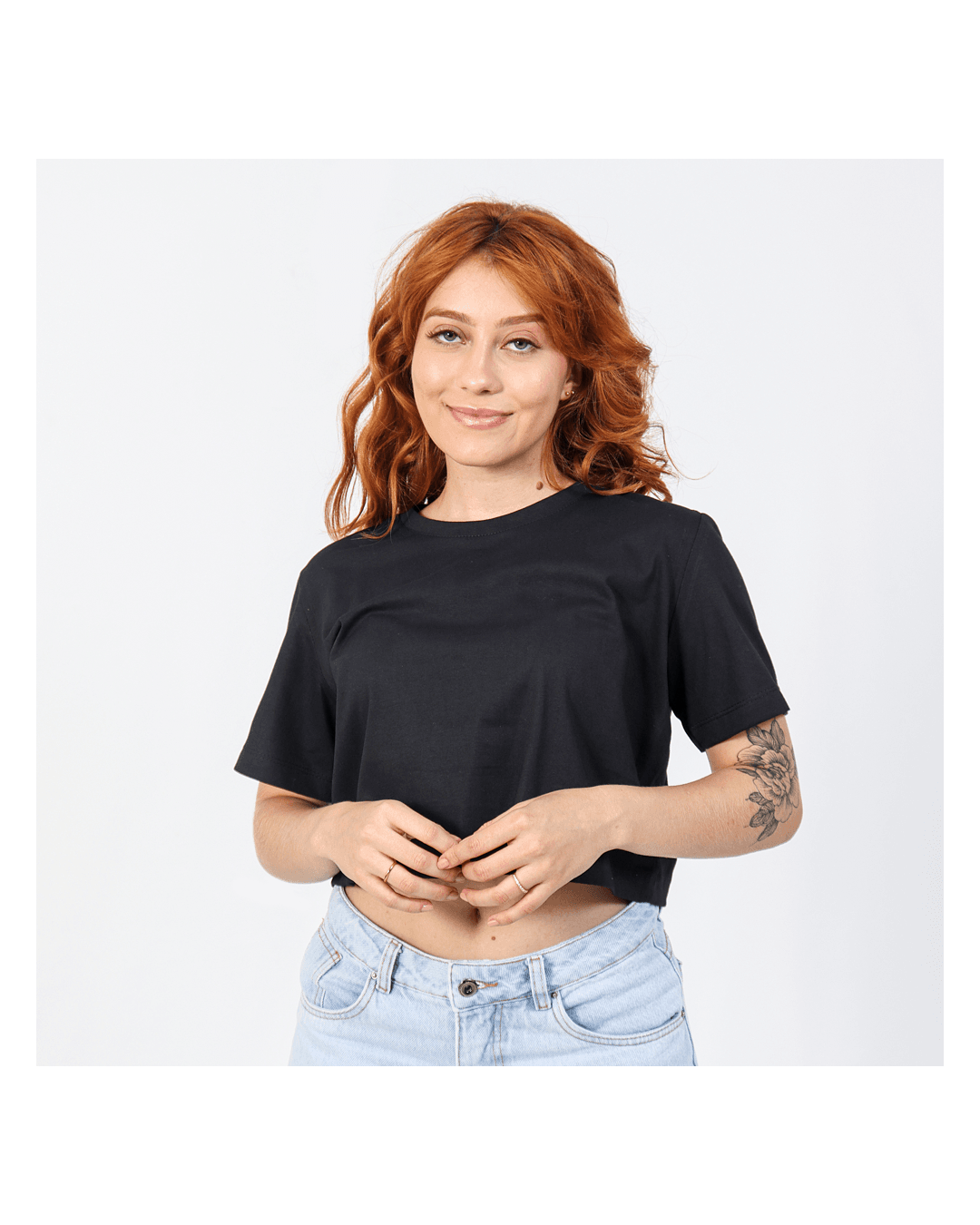 Cropped Feminino Em Malha De Algodão - Techmalhas