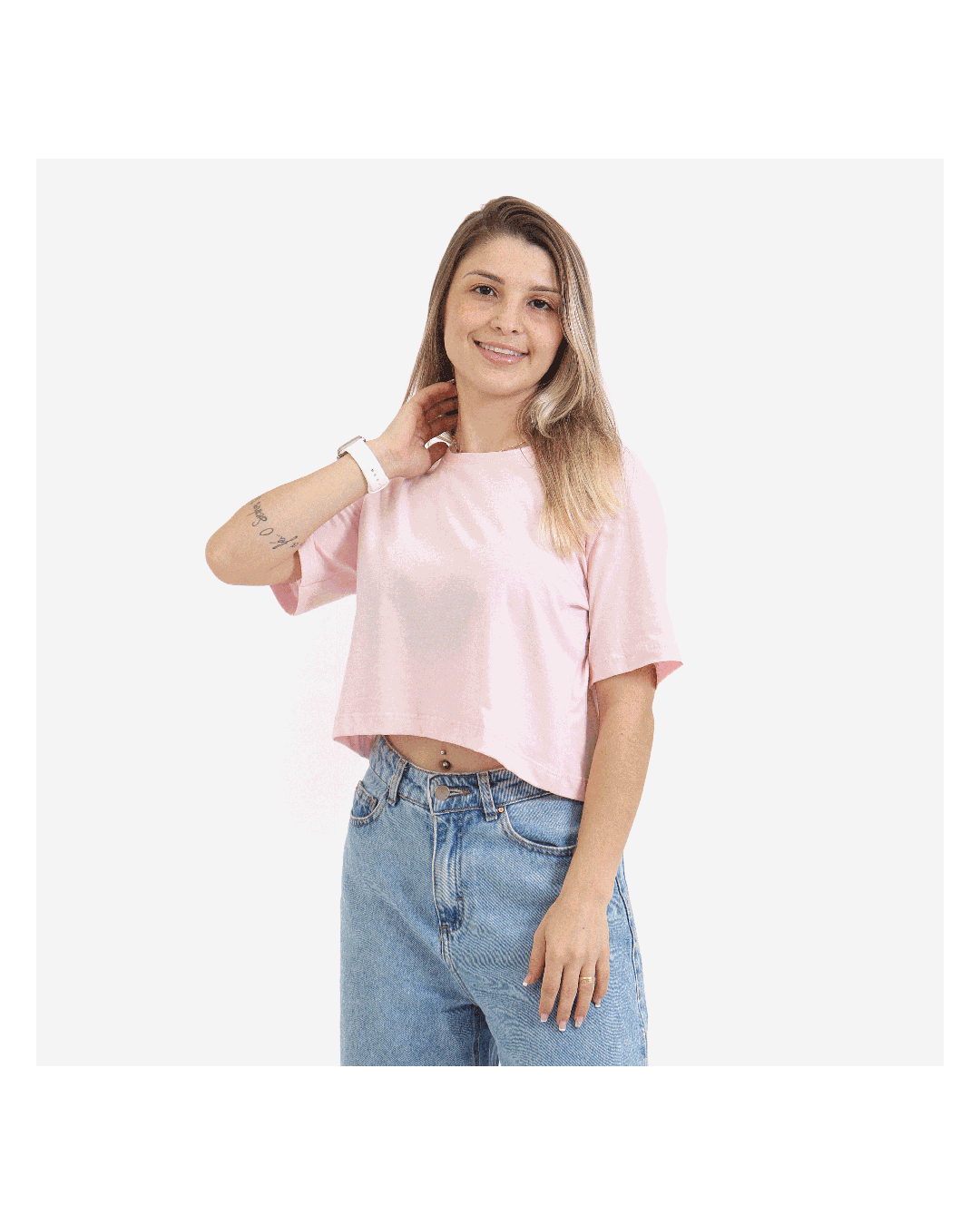 Cropped Feminino Rosa - Techmalhas