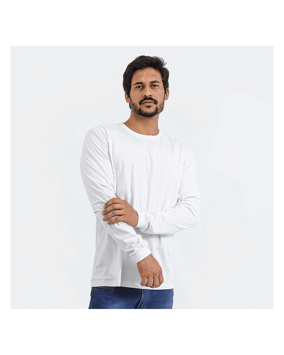 Camiseta Manga Longa Masculina Branca - Techmalhas