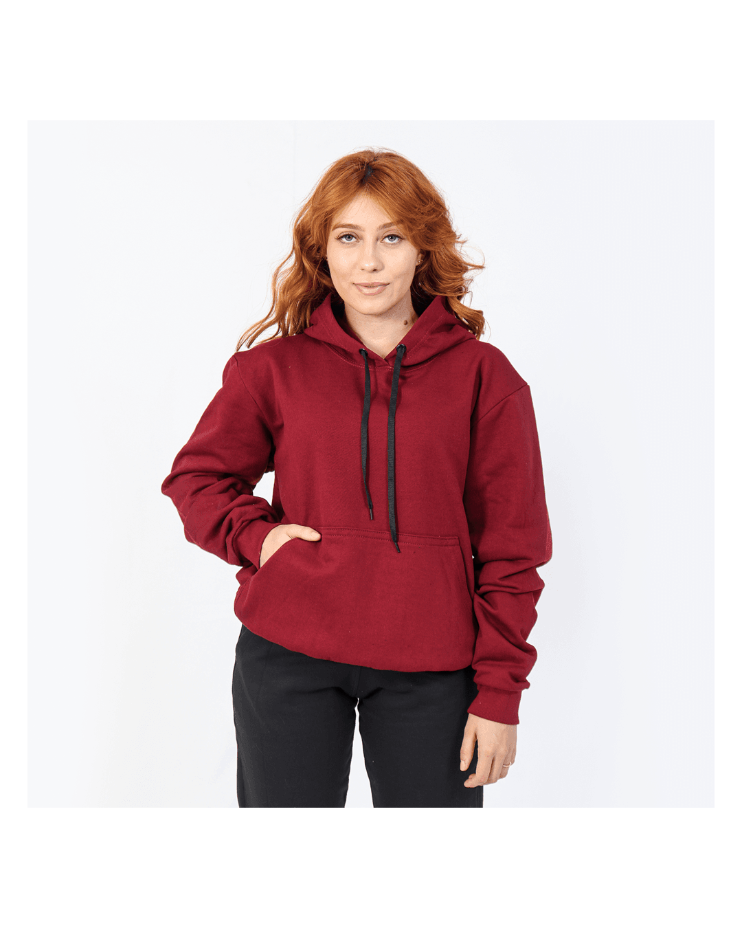 Moletom Feminino Canguru Vinho - Techmalhas