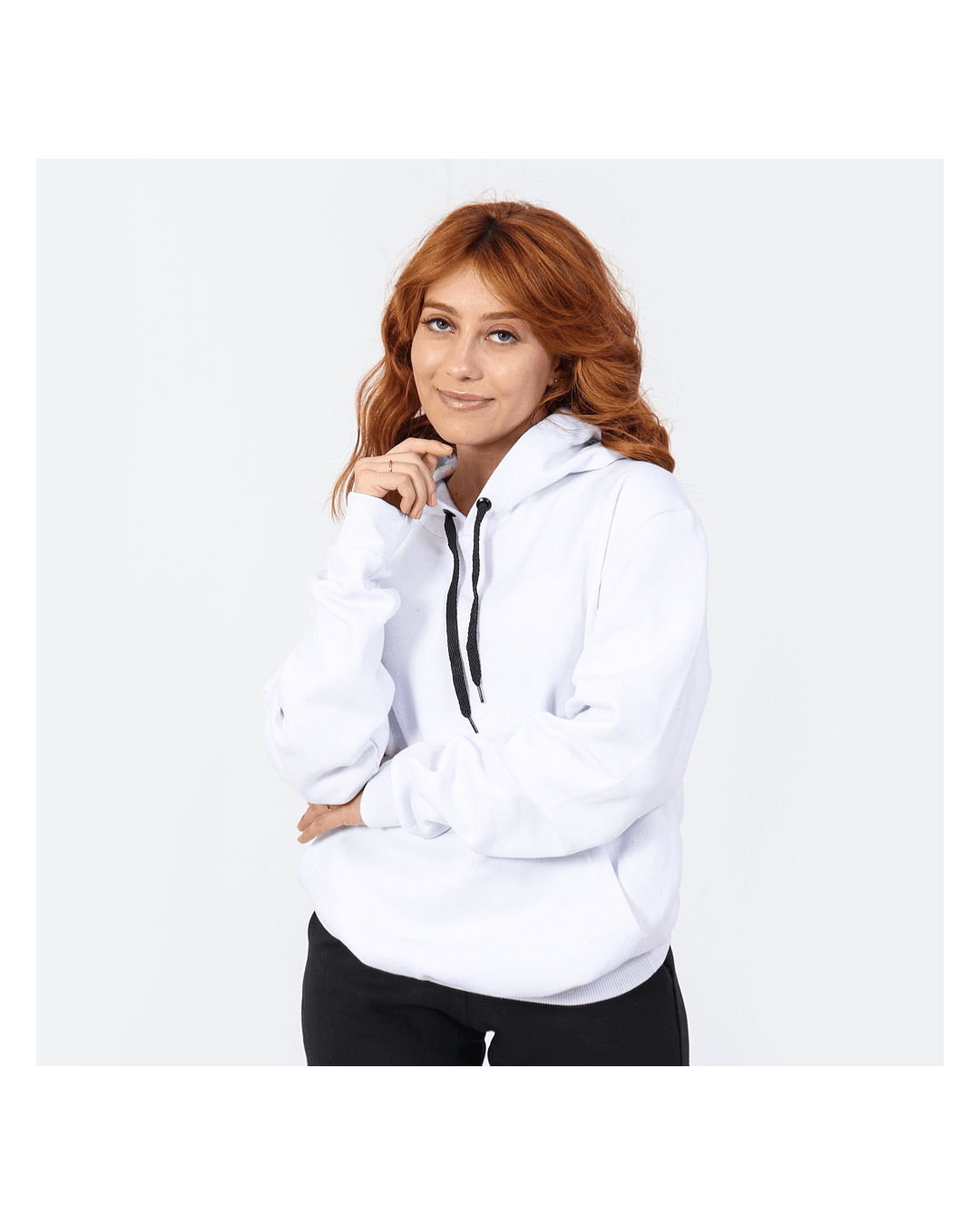 Moletom Feminino Canguru Branco - Techmalhas