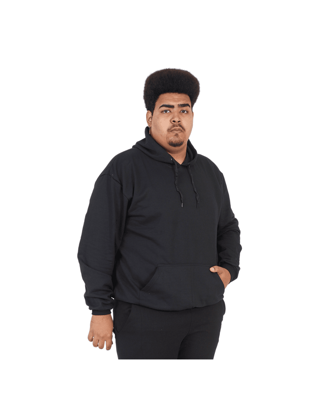 Moletom Masculino Com Bolso e Capuz Plus Size - Techmalhas