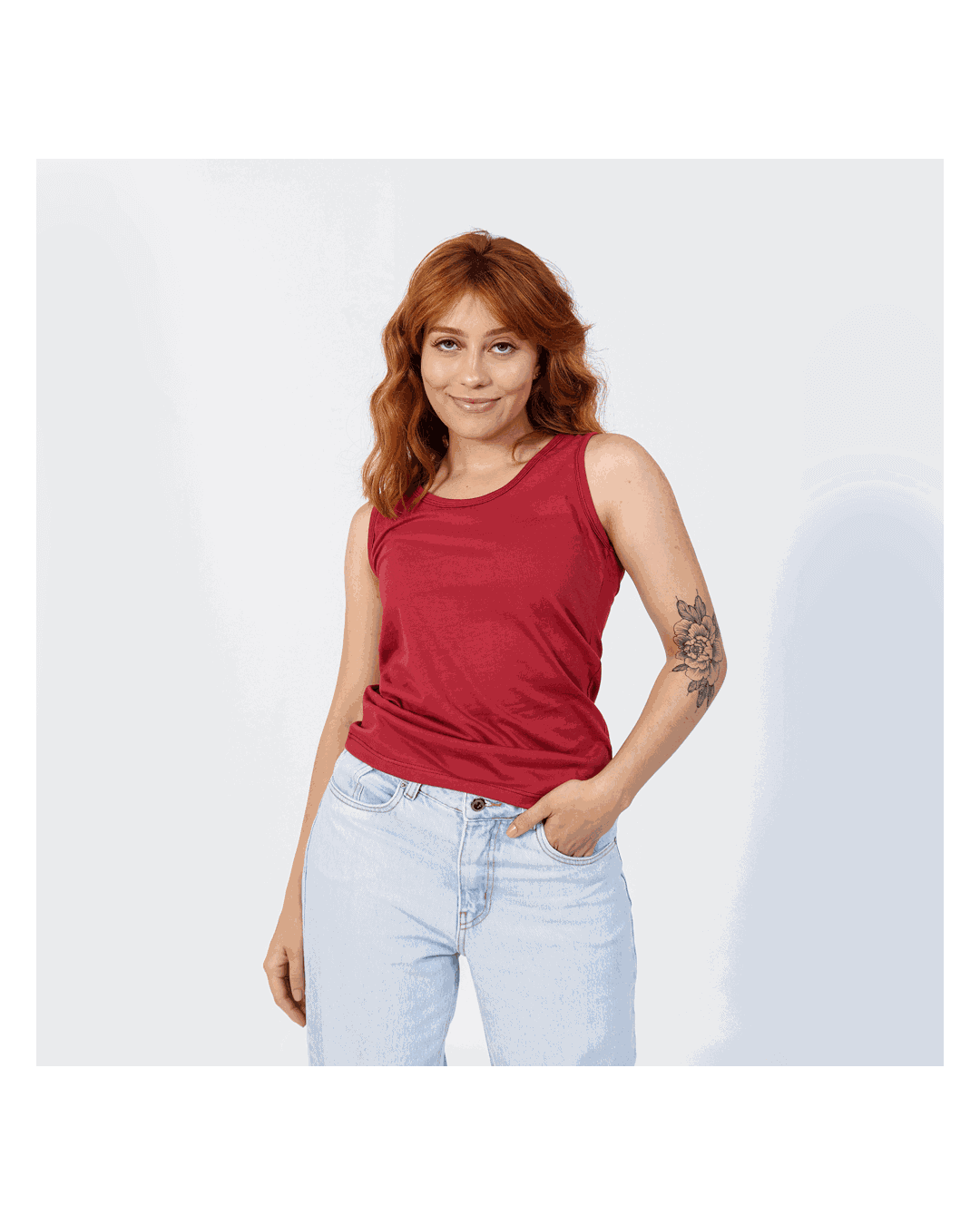 Regata Feminina Básica Vermelho - Techmalhas