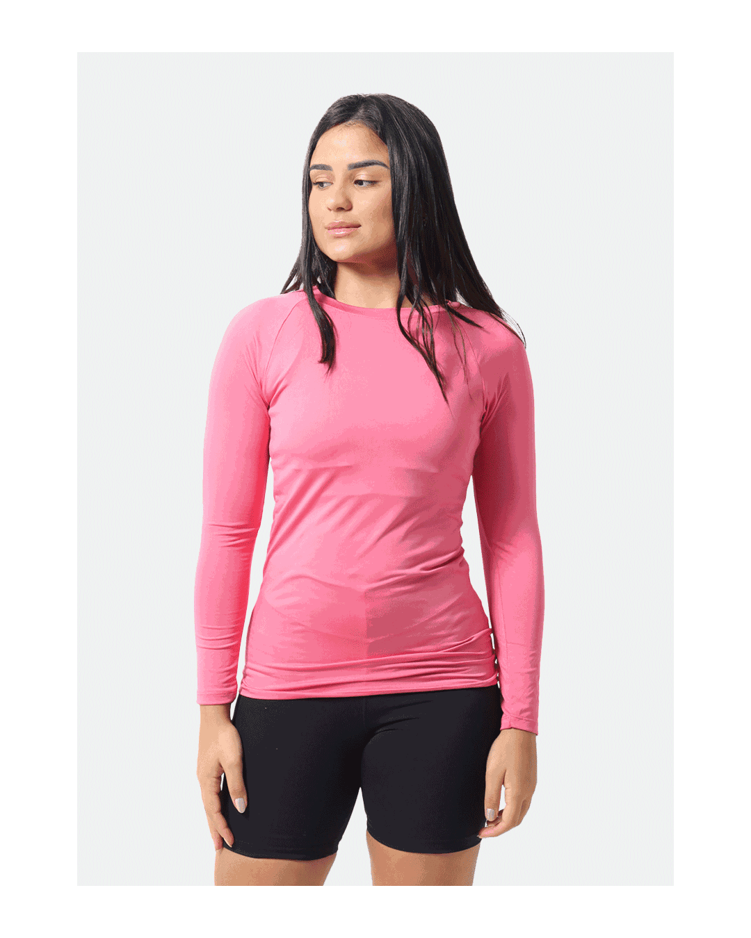 Blusa Térmica Feminina Uv Rosa - Techmalhas