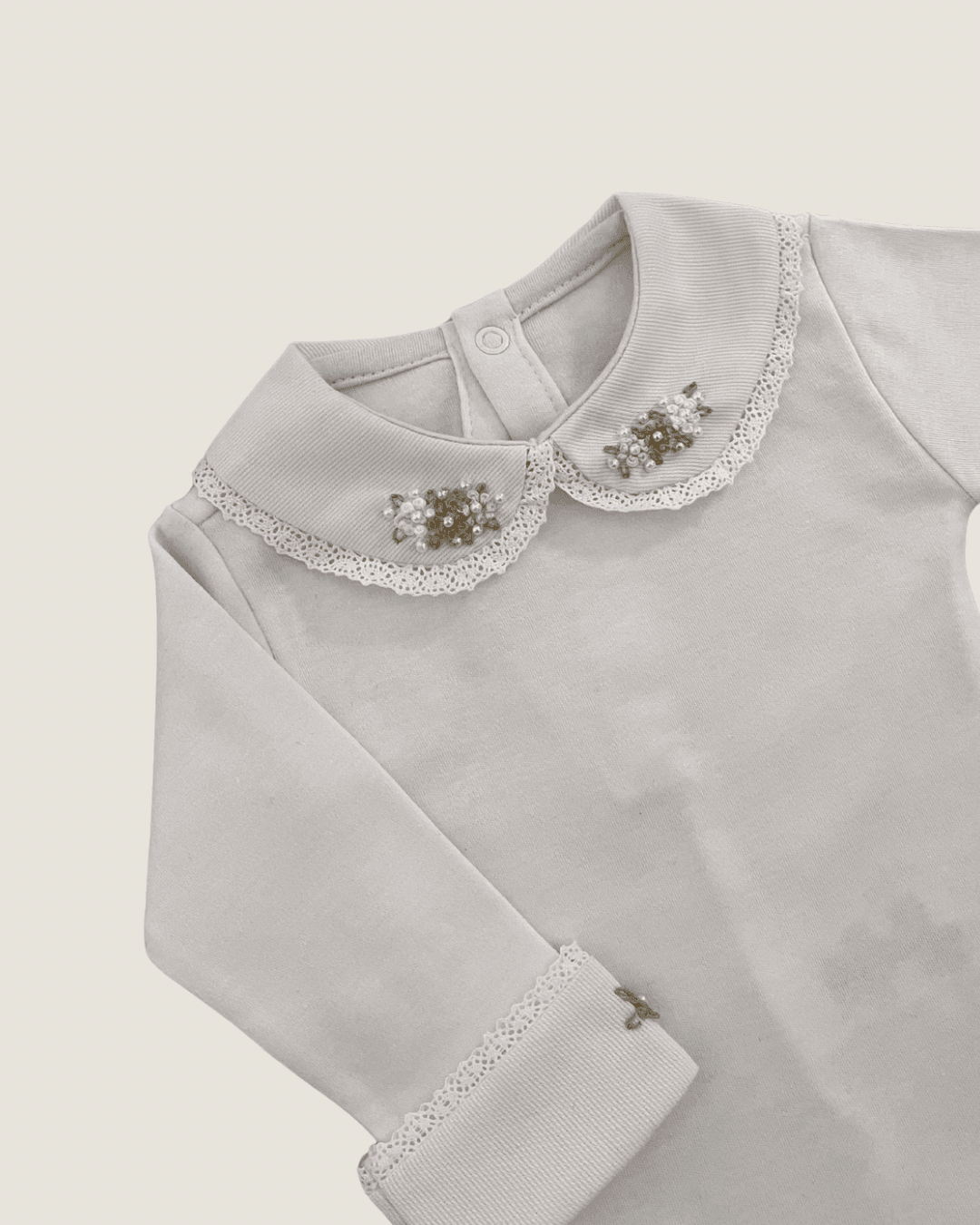 Body Paris com Bordados Castor, Off White e Ninive