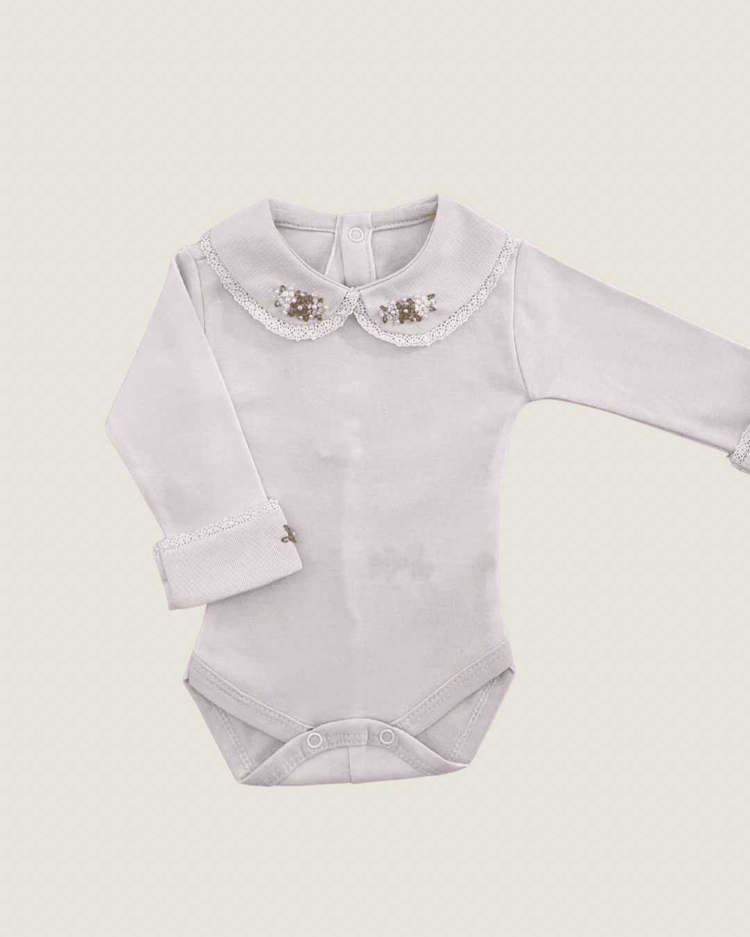 Body Paris com Bordados Castor, Off White e Ninive