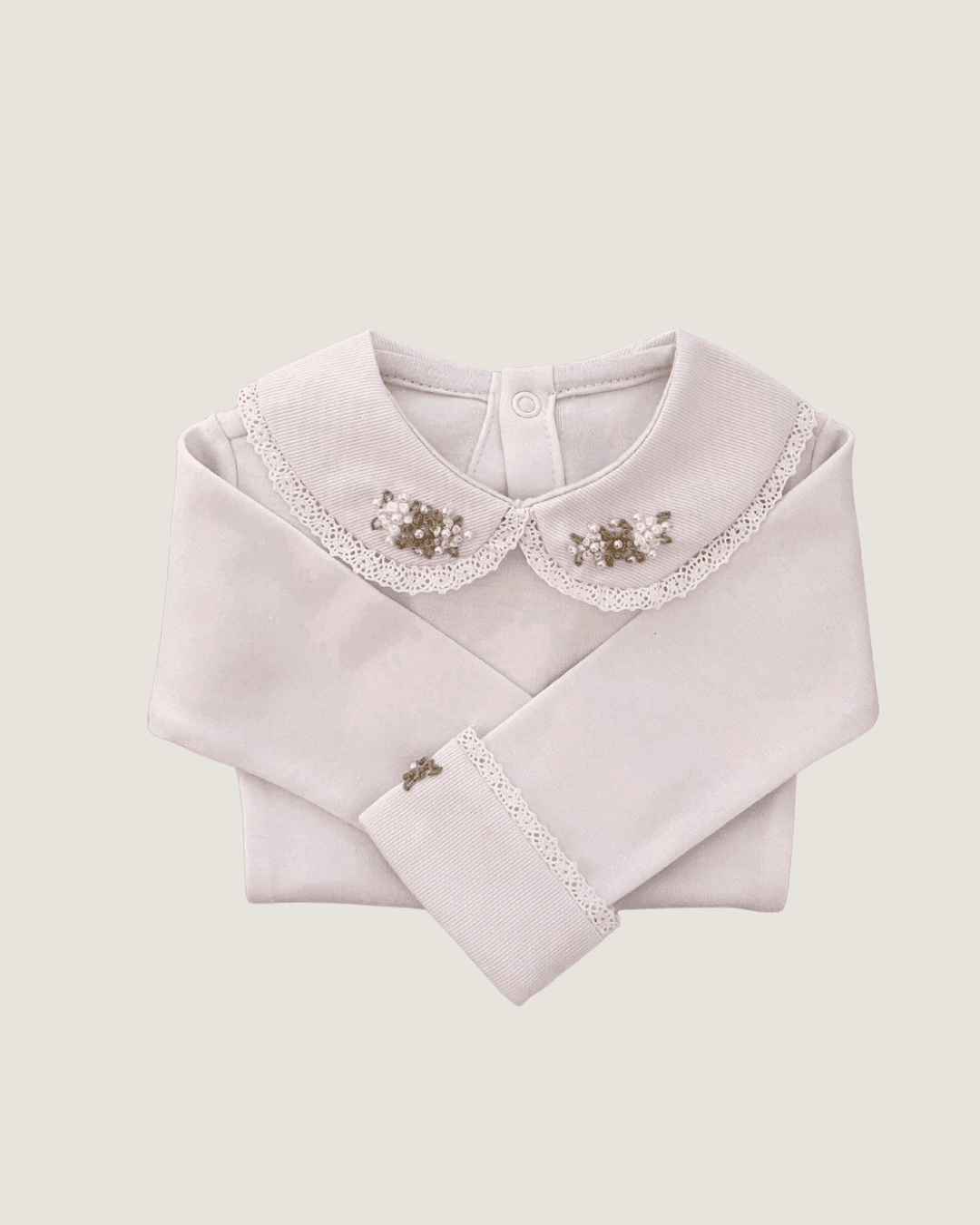 Body Paris com Bordados Castor, Off White e Ninive