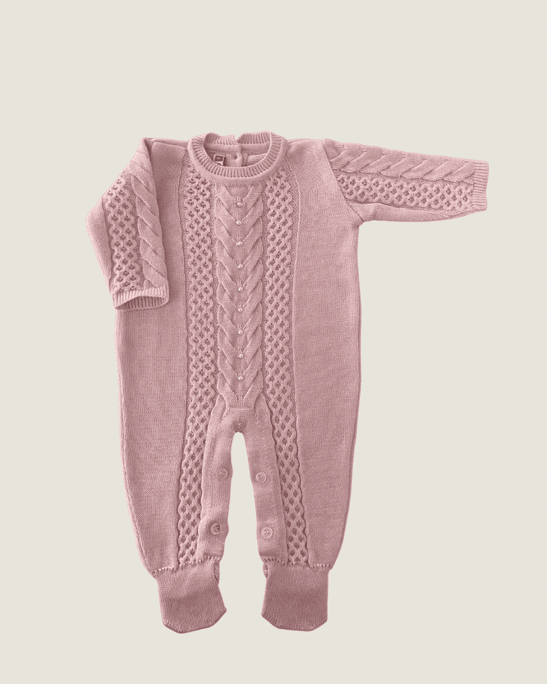 Macacão Mônaco Rosa Bebê
