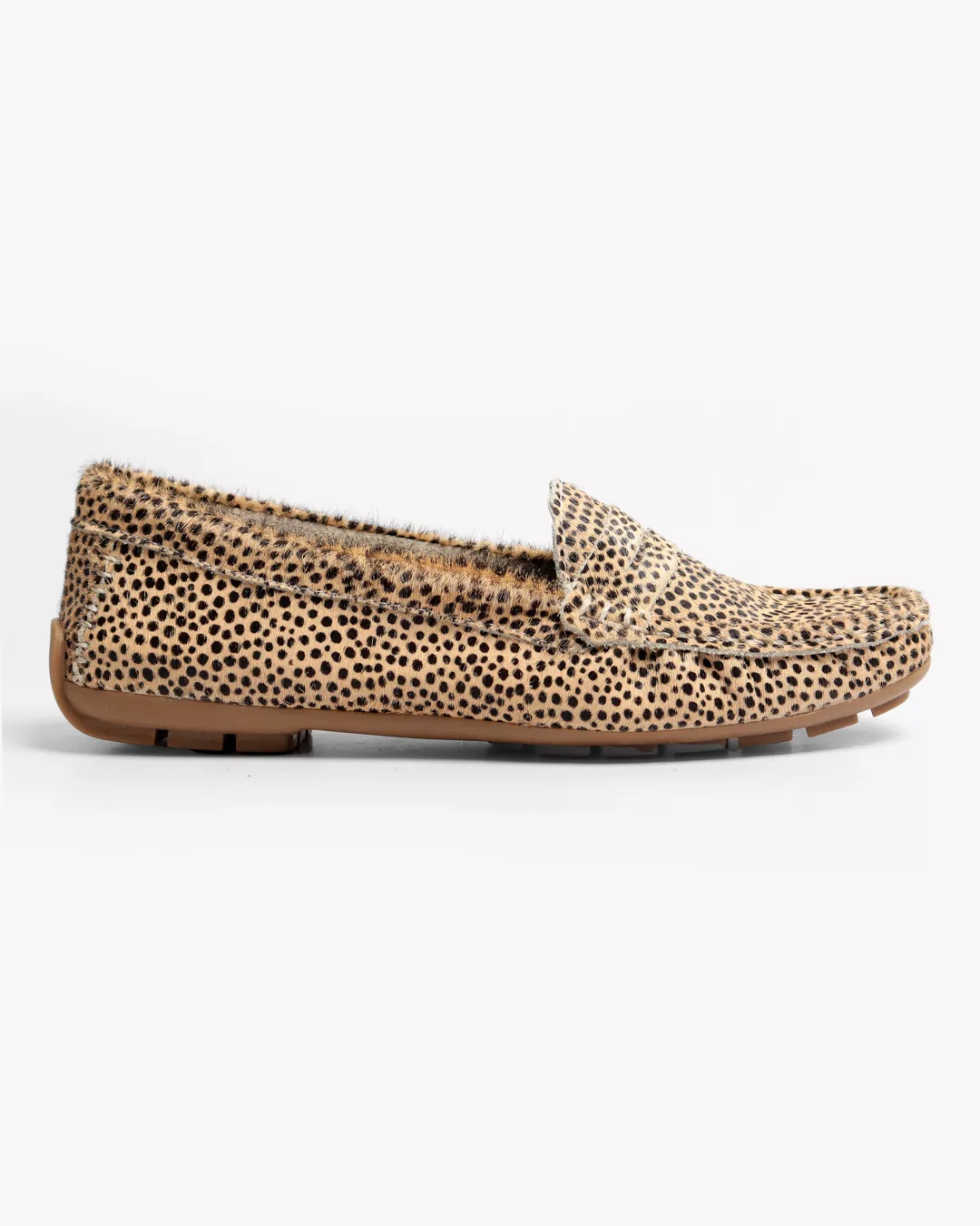 Sapato Feminino Mocassim Em Couro Estampado D... - Malta Shoes