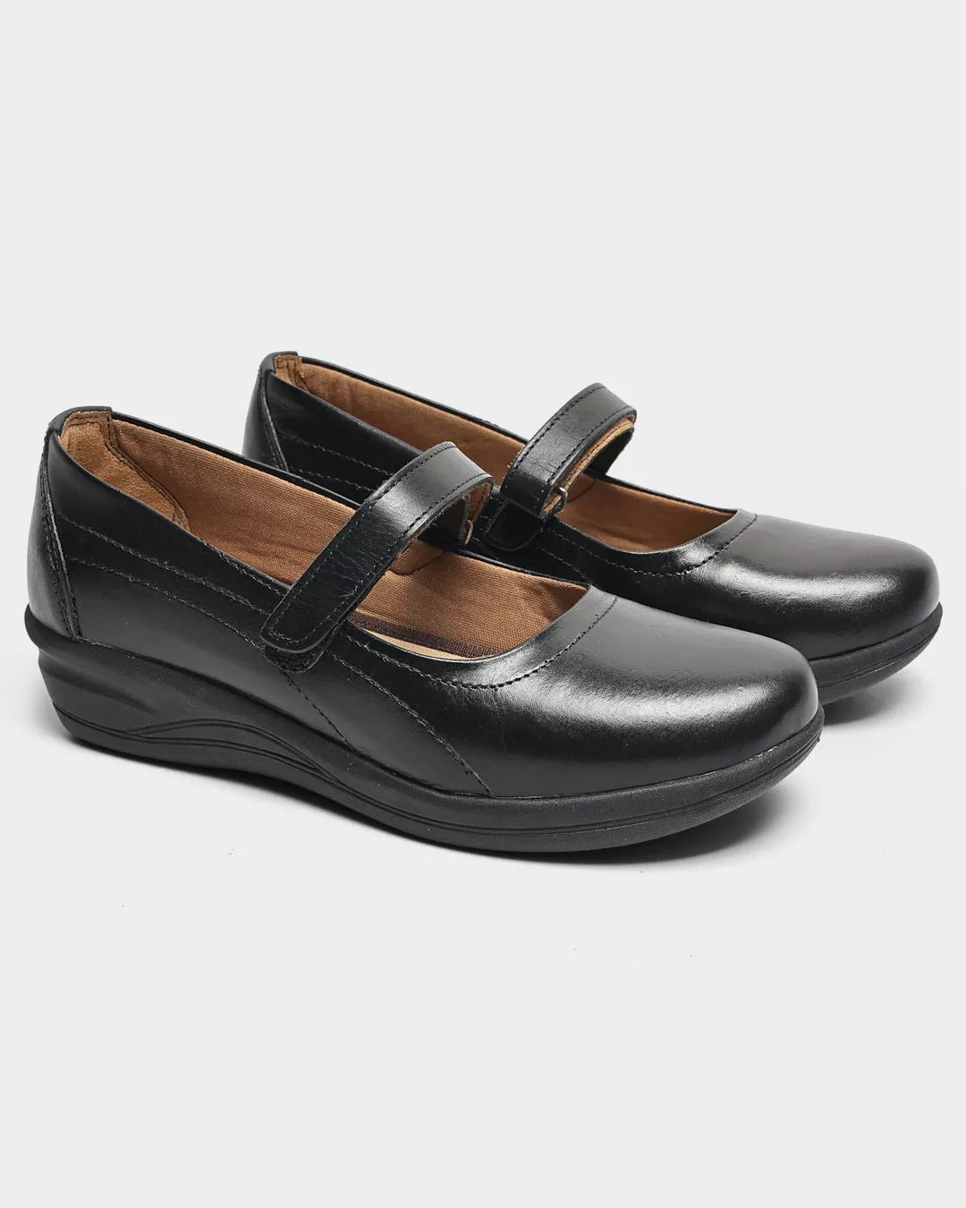 Sapatilha Boneca Em Couro Preta Malta - Malta Shoes