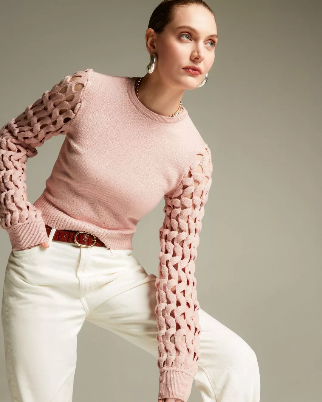 Blusa Império Rosa- - Maria Pavan