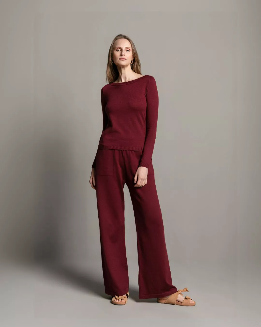 Calça Pure Algodão Bordô - Maria Pavan