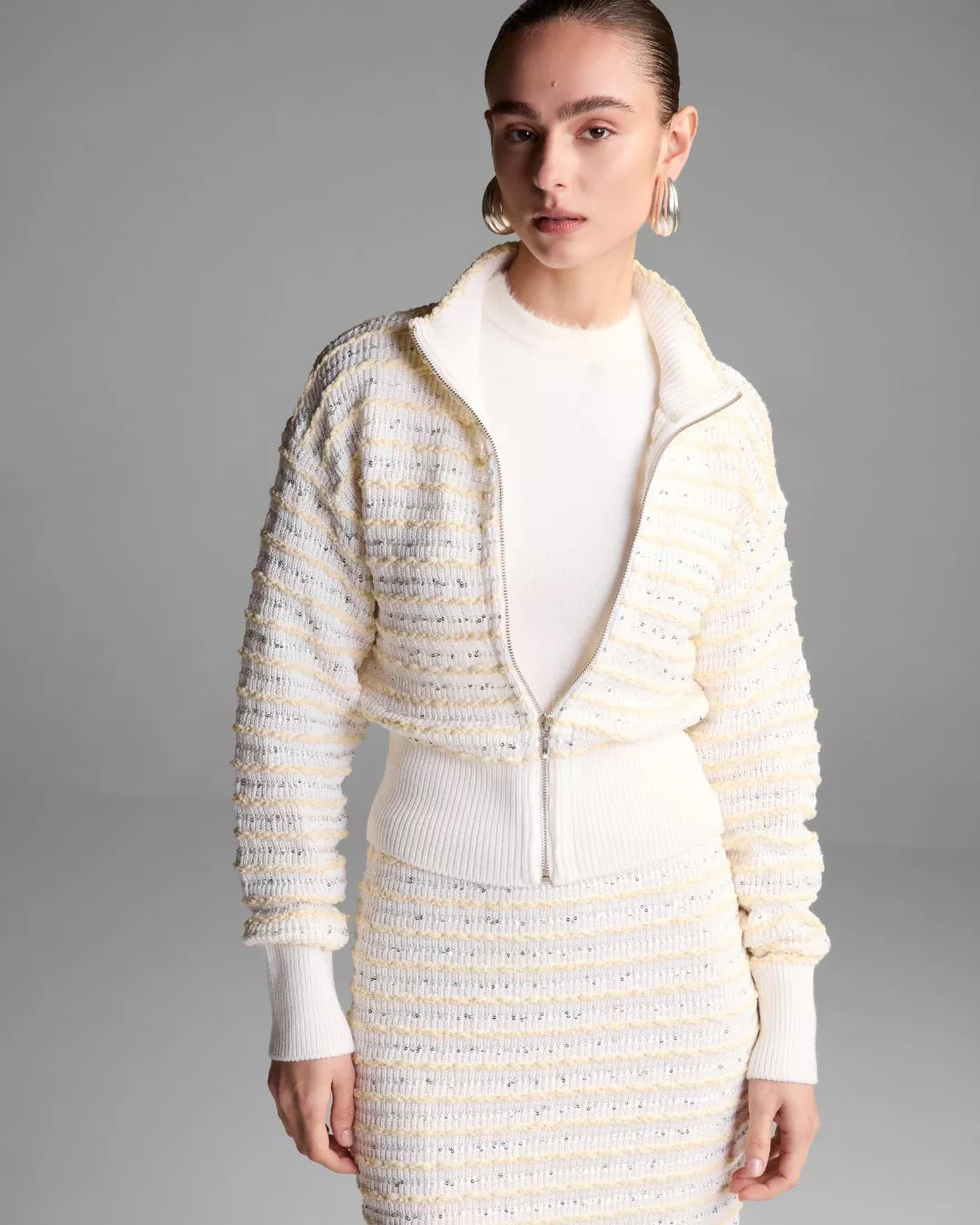 Jaqueta Chelsea Off White - Maria Pavan