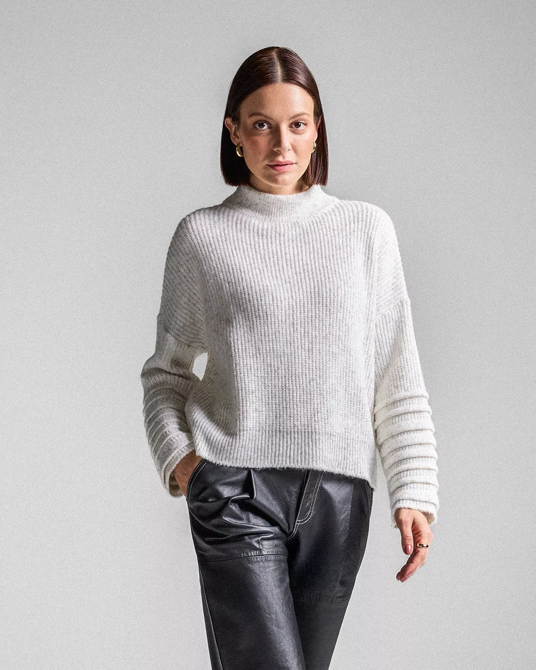 Pull Jacquard Marrom | Maria Pavan