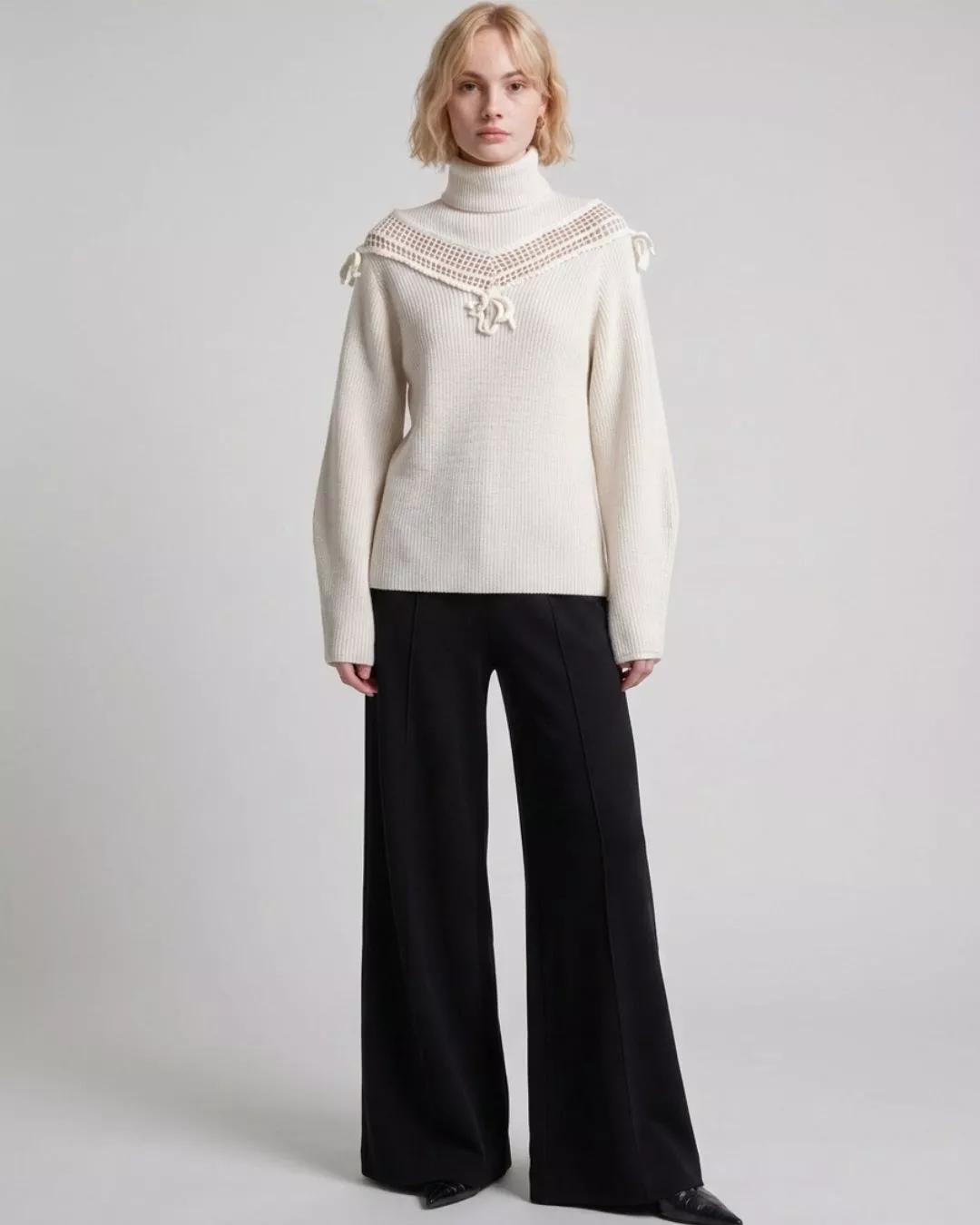 Pull Jacquard Marrom | Maria Pavan