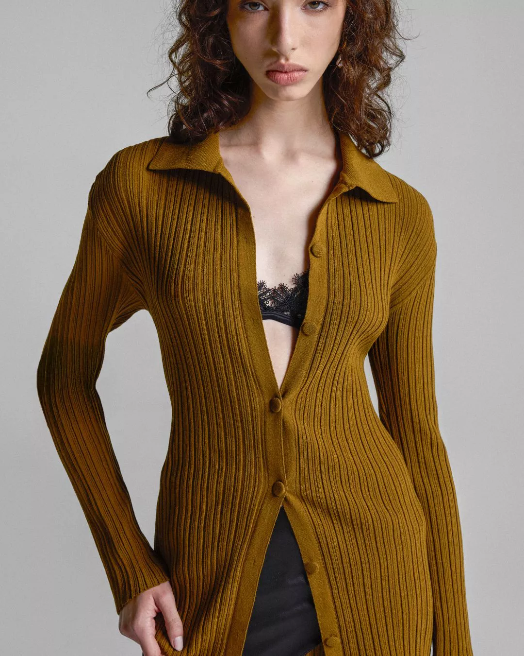 Blusa Alongada Canelada Serenity - Maria Pavan
