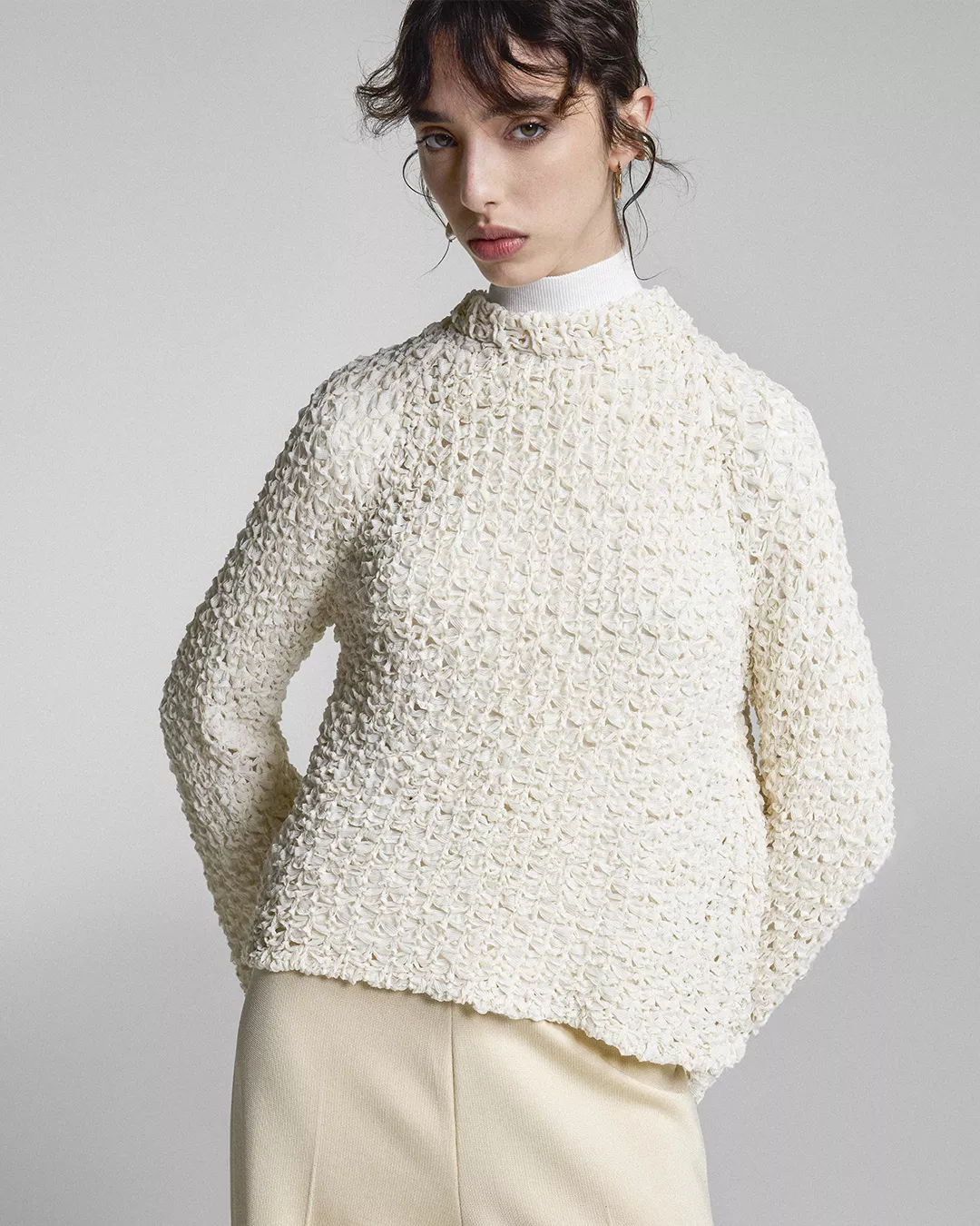 Blusa ampla Closer Branco - Maria Pavan