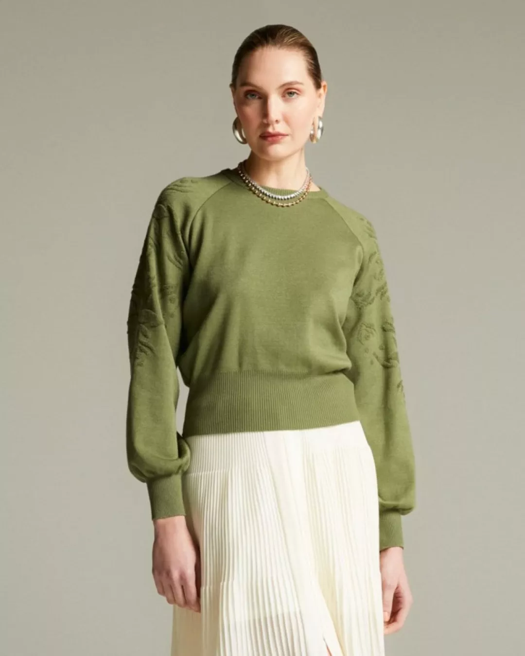 Blusa Monarquia Verde Militar - Maria Pavan
