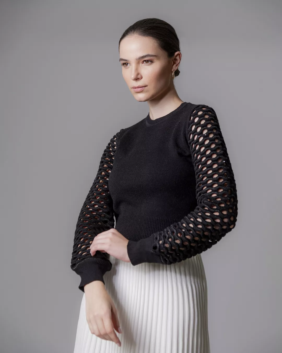 Blusa Ritz Preto- - Maria Pavan