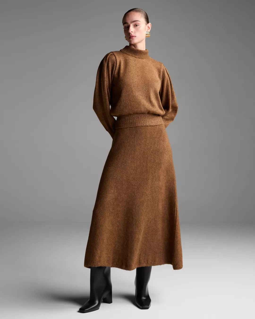 Conjunto Noruega Marrom Cognac