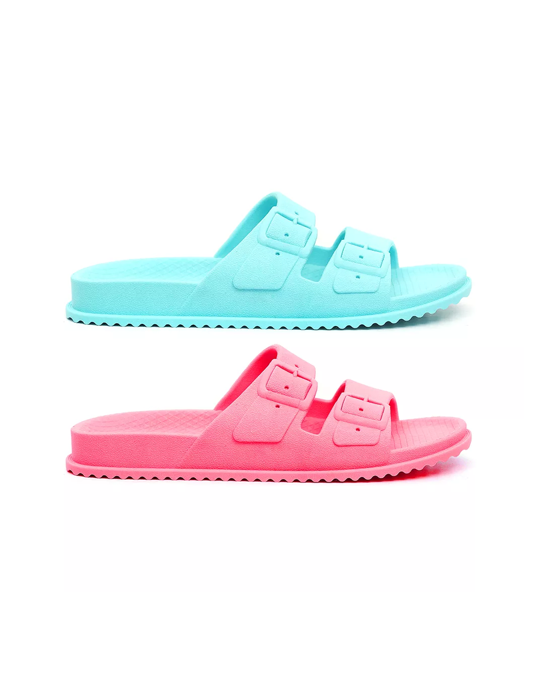 Kit 2 Pares Chinelo Birken Feminino Azul + Pi... - Malta Shoes