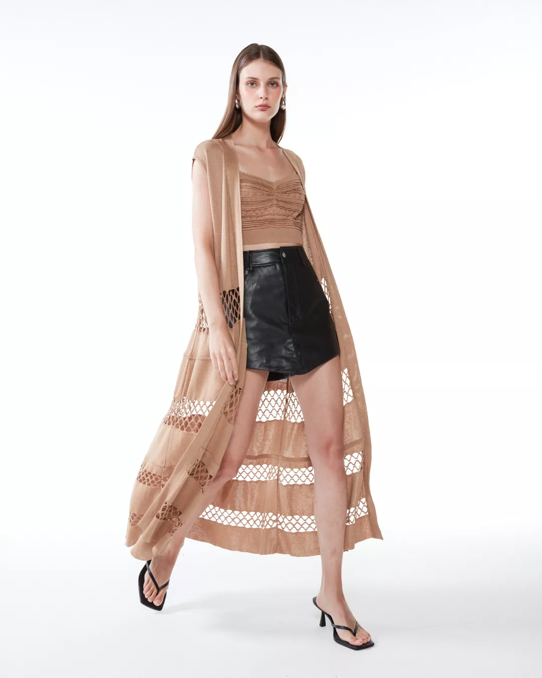 Colete Athenas Bege- - Maria Pavan