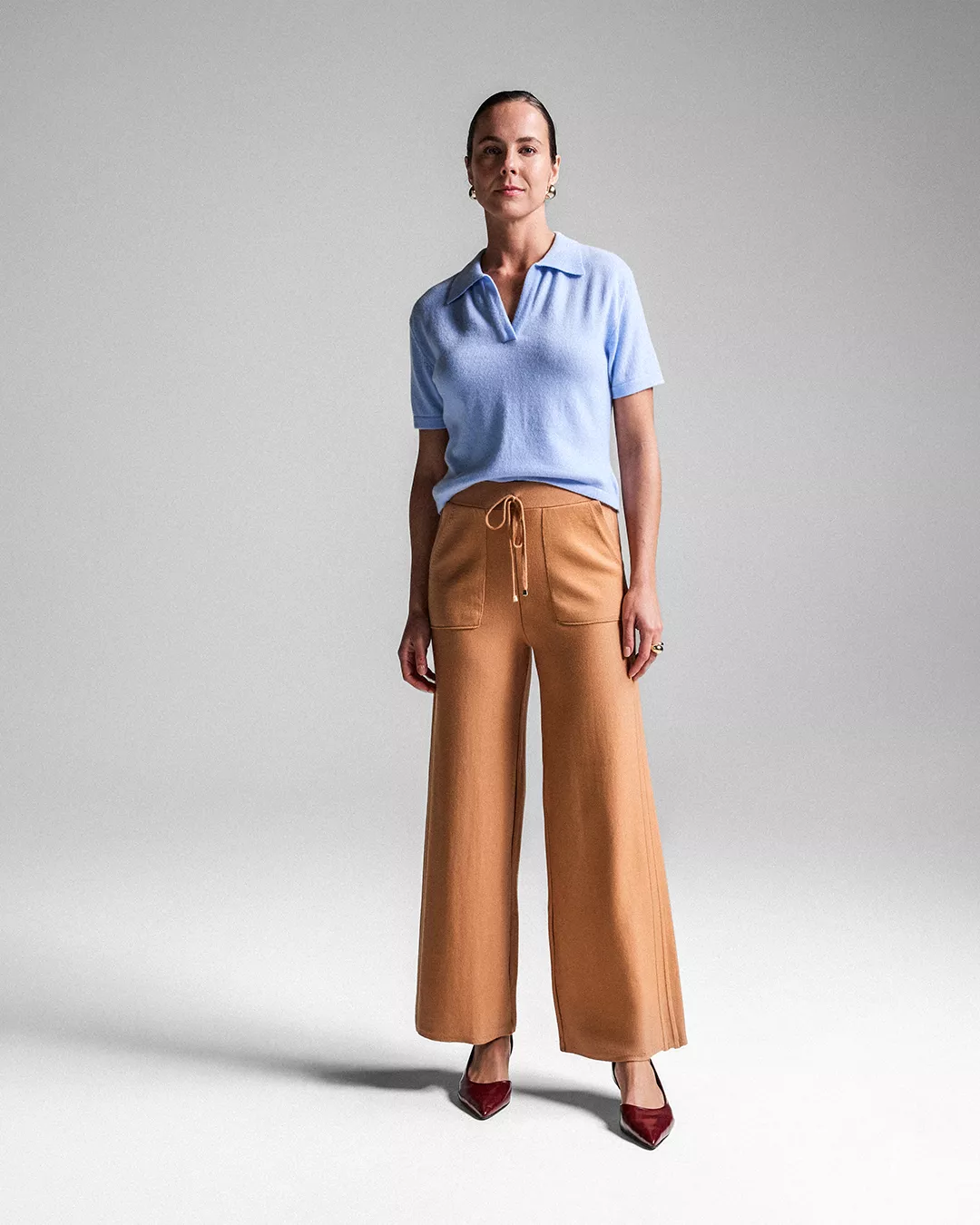 Calça Estela Caramelo - Maria Pavan