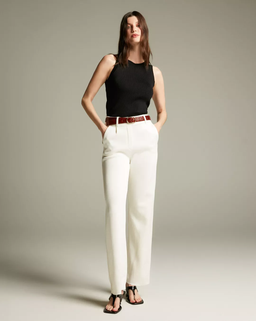 Calça Aland Preta- - Maria Pavan