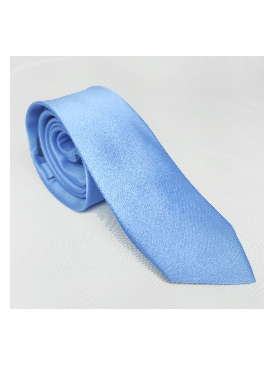 Gravata Slim Colors Azul Claro - Roberto Alfaiate | Trajes fino sob medida