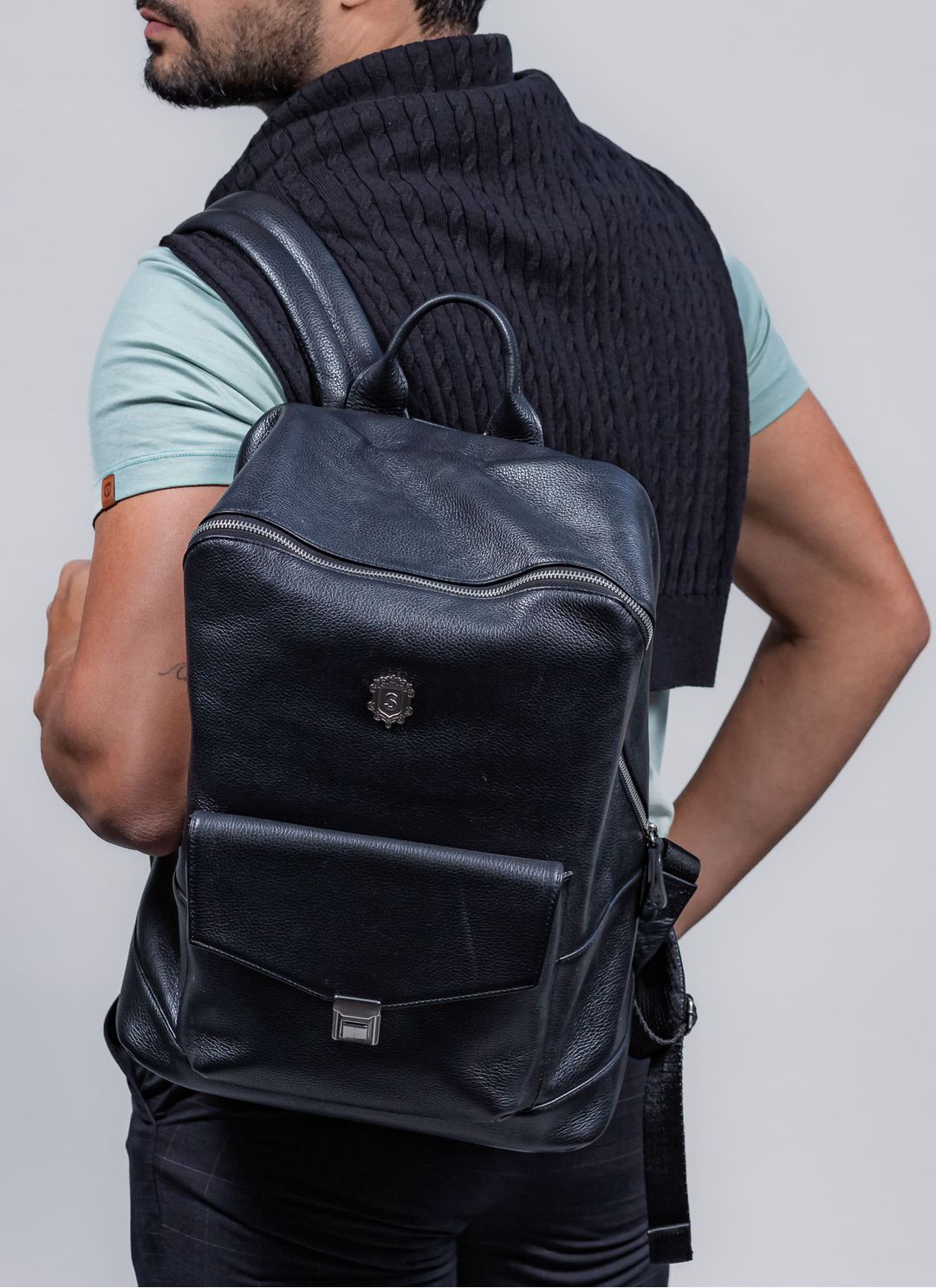 Mochila de Couro Cabernet Stef... - Stefano Store