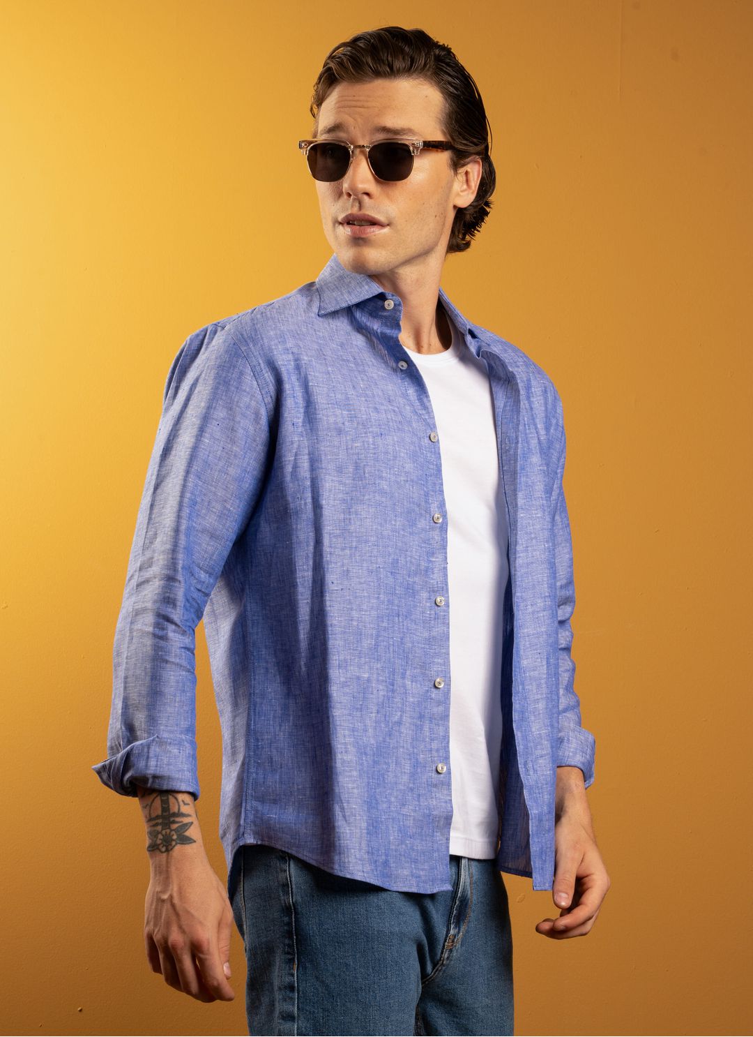 Camisa Stefano Linho Irlandês ... - Stefano Store