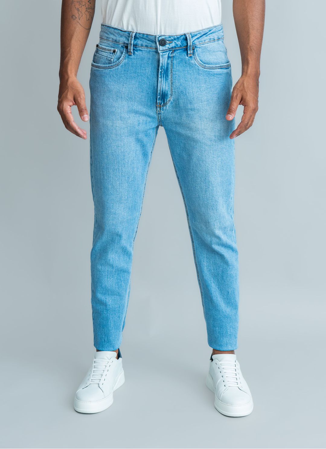 Calça Jeans Stefano Celeste Az... - Stefano Store