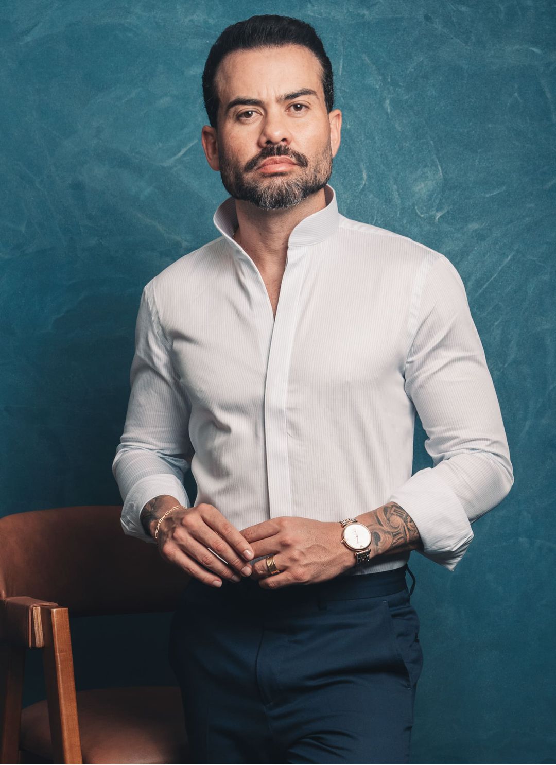 Camisa Stefano Gola Mao Listra... - Stefano Store