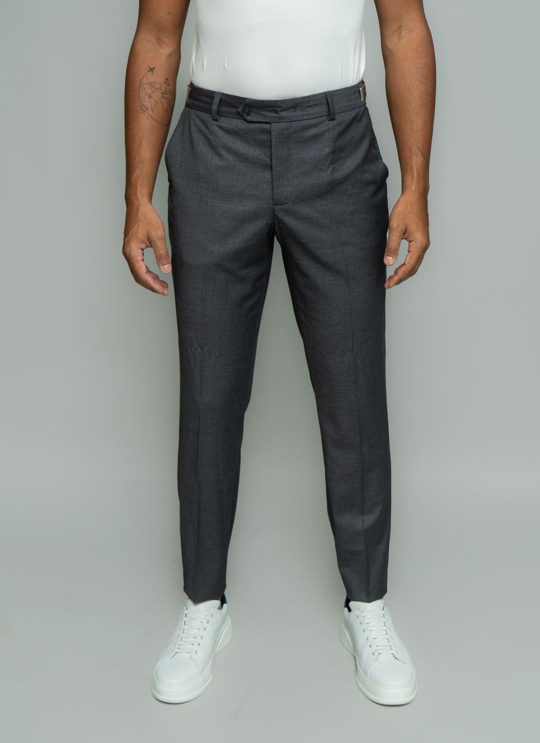 Calça de Regulagem Itália Cinz... - Stefano Store