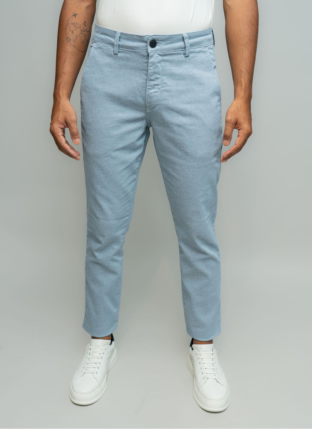 Calça Sarja Stefano Azul Médio... - Stefano Store