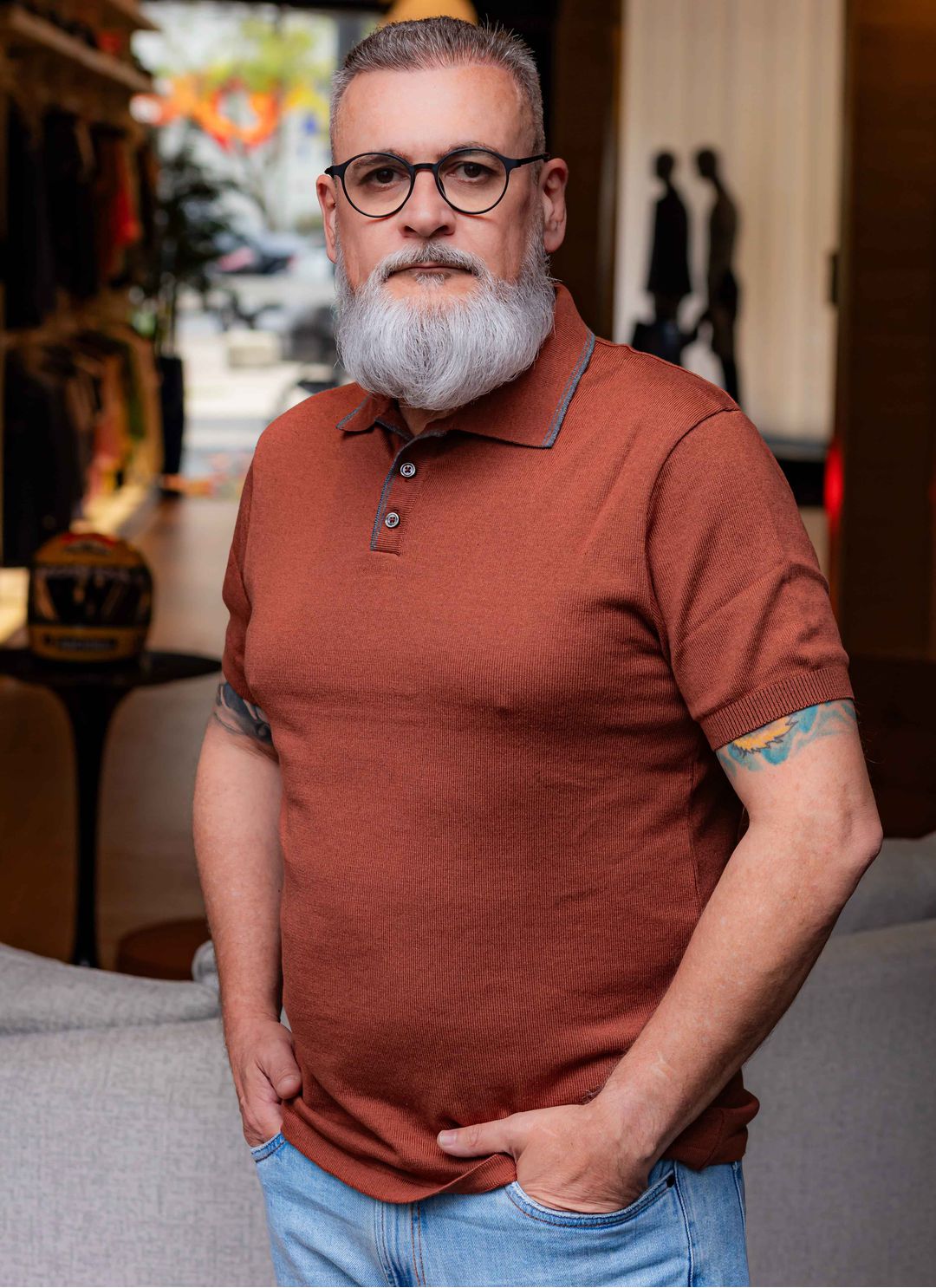 Polo Tricot Stefano Terracota - Stefano Store