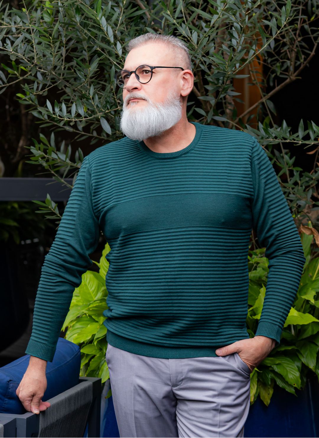 Suéter Tricot Listrado Stefano... - Stefano Store